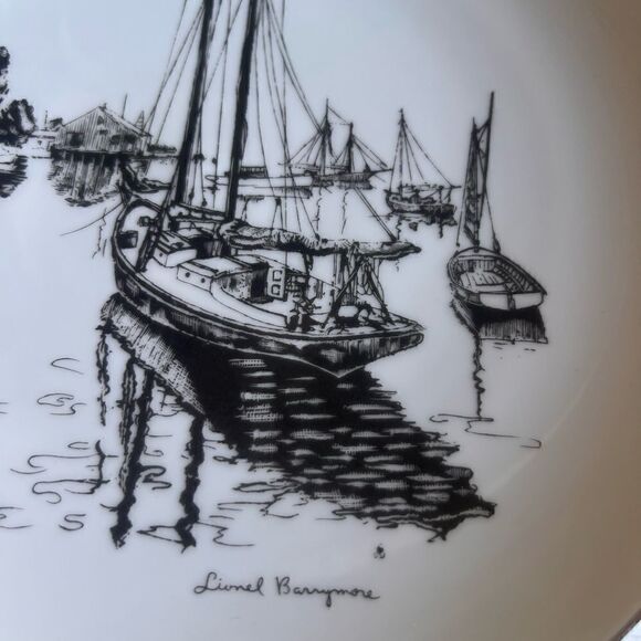 Gorham fine China limited edition Leonel Barrymore artist Quite waters - Picture 2 of 9